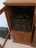 Realistic stereo with cabinet
