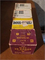 4 boxes of 20 gauge shells, some vintage
