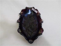 Imperial dark purple Pansy pickle dish