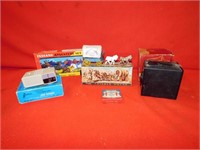 Solid state AM radio, Covered wagon set etc