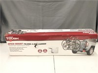 Hitch mount folding bike carrier (opened