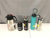 Assorted tumblers etc (some used/one dented)