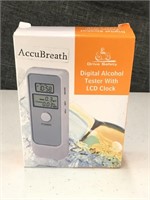 New digital alcohol tester with LCD clock