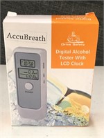 New digital alcohol tester with LCD clock
