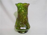 NORTHWOOD EMERALD GREEN WISTERIA VASE.