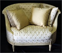 MARGE CARSON NEOCLASSICAL STYLE ARMCHAIR