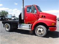 303- 1997 Ford Semi Truck w/ Custom Flatbed