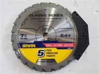 Irwin 5 PK 24-tooth 7 1/4" blade