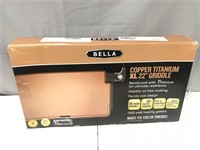 Bella copper titanium griddle (opened box/like