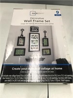 9 piece decorative wall frame set