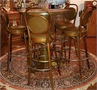 Oak with Title High Top Tavern Table & Chairs