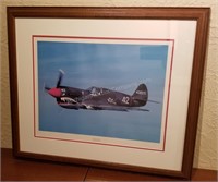 Flying Tiger P-40E Warhawk Framed Photograph
