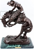 Art Bronze Statue Rattlesnake Frederic Remington