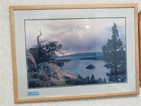 Framed print of Lake Tahoe
