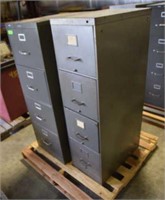 2-FOUR DRAWER METAL FILING CABINETS