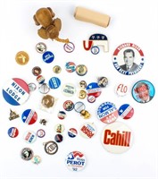 Vintage Advertising, Campaign, Tin Buttons & More