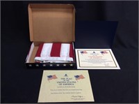 Us Flag From Us Capital With Certificate