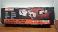 NEW Craftsman 25 PC Assorted Clamp Set
