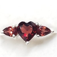 $160 S/Sil Garnet Ring