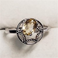 $140 S/Sil Citrine Ring