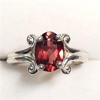 $120 S/Sil Garnet Ring