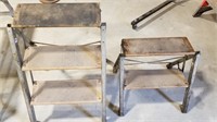 Two Aluminum / wood work steps