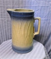 Stoneware pitcher, 9”