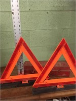 Set of two   Emergency  warning triangles
