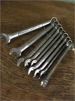 Eight craftsman combination wrenches