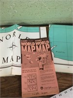 Giant world map copyright 1961