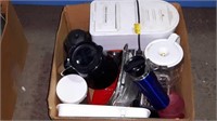 Box of kitchenware and appliances