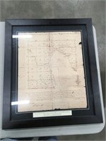 Very Old Framed Map