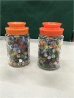Two Jars of Old Marbles