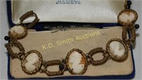 Antique Pre Civil War Shell Cameo Bracelet Wire