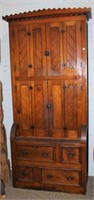 Antique Tall Pine Ohio 1pc Cupboard from