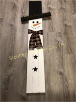 3 foot Wooden snowman - created and crafted for