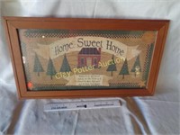 Wood Framed HOME SWEET HOME Sign