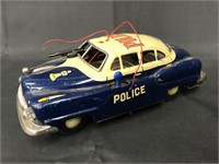 1950's Tin Battery Op Mizuno Police Electromobile
