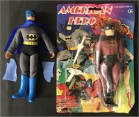 Mego Batman Figure & American Hero Figure