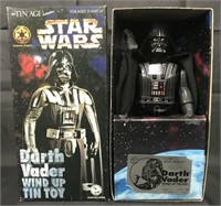 Boxed Star Wars Tin Age Darth Vader Windup, Osaka