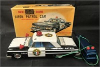 Boxed ASC Battery Op R/C Siren Patrol Car