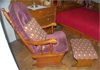 ROCKING CHAIR AND OTTOMAN