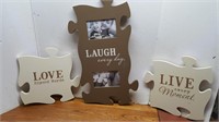 Puzzle Shaped Saying Picture Frame