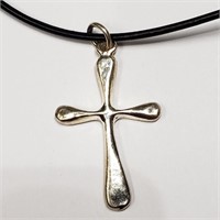 Silver Cross Pendant Necklace