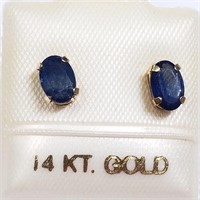 $250 14 KT Gold Sapphire Earrings