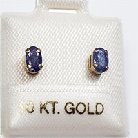 $200 10 KT Gold Sapphire Earrings