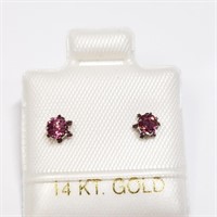 $200 14 KT Gold Tourmaline Earrings