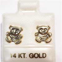 $120 14 KT Gold Earrings (app 0.3g)