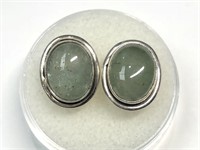 $200 Silver Emerald Earrings (app 3g)