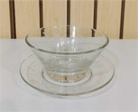 Glass Bowl with Saucer
